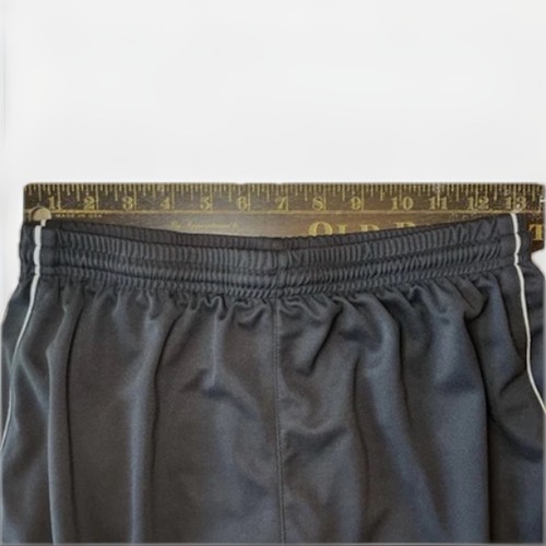 BCG Boys Athletic Shorts Sz XL 18/20 | Black w/ White Piping Trim | Drawstring - Picture 6 of 7