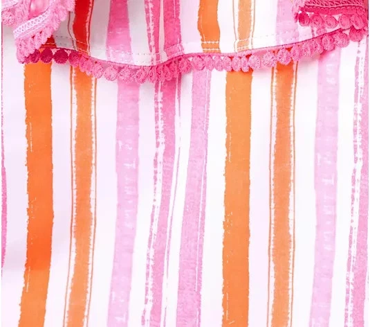 Isaac Mizrahi Live! Vestido de baño Bridgehampton a rayas cepilladas Reg 8 A635924 Foto 4 de 4