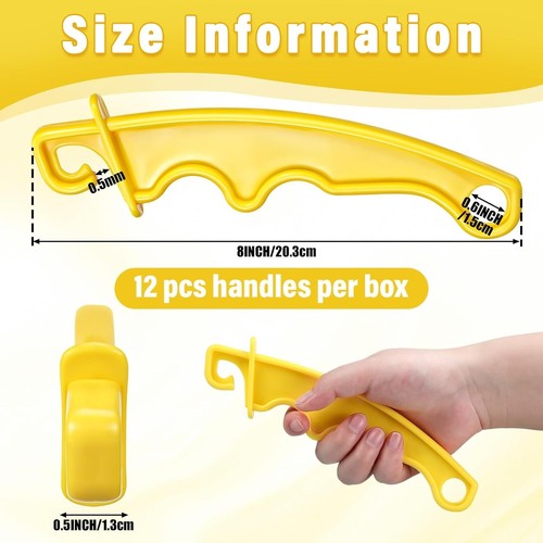 Paquete de 12 manijas de puerta de valla eléctrica aisladas de 8 pulgadas para cercas de plástico - Imagen 2 de 6