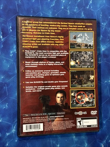 2004 SONY PLAYSTATION 2 PS2 TIME CRISIS CRISIS ZONE CIB COMPLETE IN BOX - Picture 2 of 6