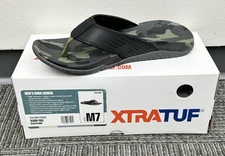 New Mens XTRATUF Auna Sandal Flip Flop Slip Resistant Black Camo Size 7