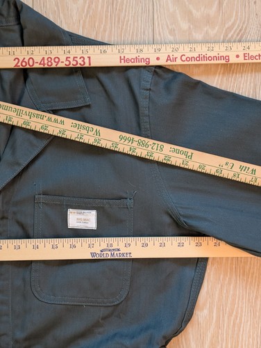 Big Mac Overall Vintage JCPenney NOS Herringbone Twill Spruce Green Cotton 42R - Bild 8 von 14
