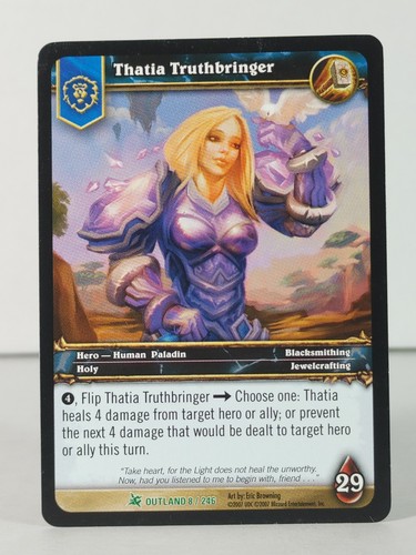 Thatia Truthbringer - Fires of Outland - 8/246 - Casi nuevo - Poco común - A - Imagen 2 de 5