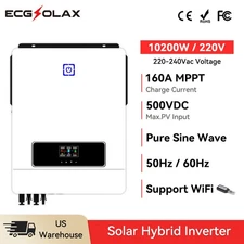 10.2KW 48V Solar Hybrid Inverter Off grid 240Vac Pure Sine Wave 160A Controller