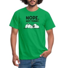 Peanuts Snoopy Nope Not Today Bürohumor Männer T-Shirt
