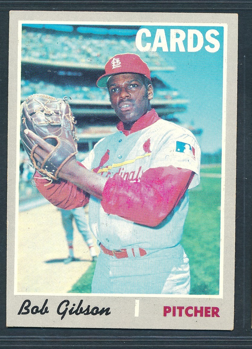 1970 Topps #530 BOB GIBSON St. Louis Cardinals  Sharp ~ VG+ wrinkle