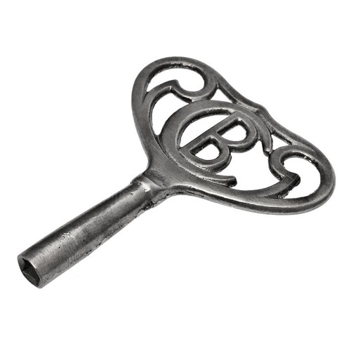 Victorian BADISCHE Uhrenfabrik Clock Key - Fits 4.5mm Pegs  Antique Key ref.k664 - Picture 4 of 5