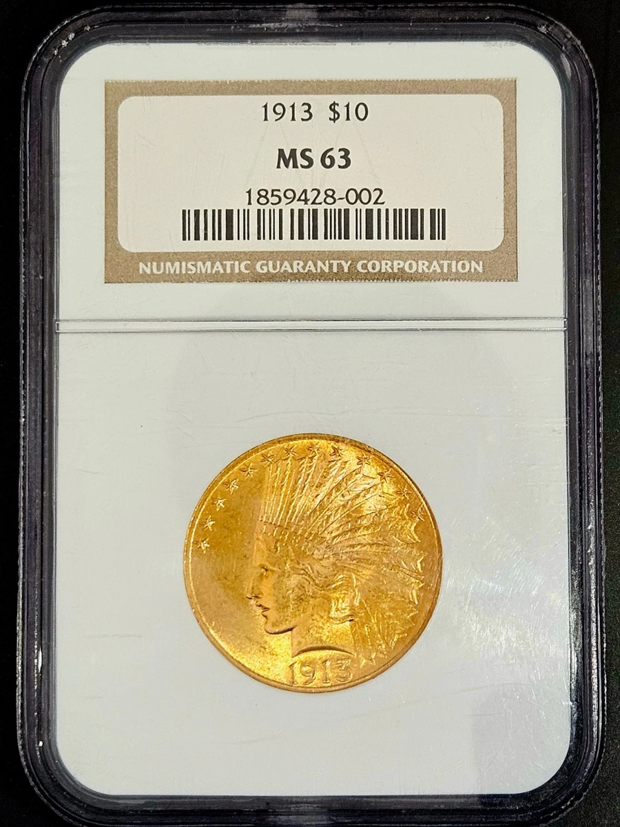Uncirculated 1913 Year Eagle $10 US Gold Coins (Pre - 1933) for