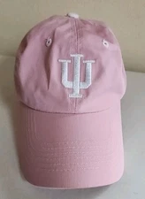 Indiana Hoosiers Hat Cap Strap Back Womens NCAA College Captivating Pink
