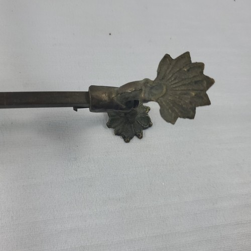 Vintage Regency Style Brass Trivet Stand Adjustable Footed - Foto 3 di 7