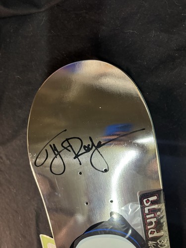 RARA TABLA DE SKATE FIRMADA TJ Rogers lámina cromada Blind Reaper AUTOGRAFIADA - Imagen 3 de 7