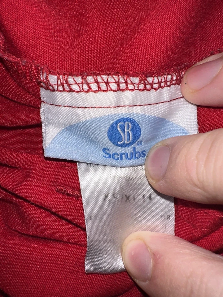 SB скрабы XS красный низ брюки женщин уход здравоохранения - Изображение 3 из 3