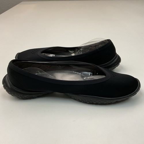 Lissom Flyte Black/Black Soles Slip-On Lightweight Ballet Flats, US 7 - Picture 3 of 6