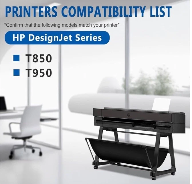 738 Ink Cartridge HP 738 Cyan 676M6A Replacement DesignJet T850 DesignJet T950 - Image 4 of 4