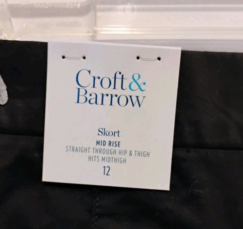 CROFT & BARROW SKORT TAMAÑO MEDIANO TALLA 12 NEGRO - Imagen 6 de 6