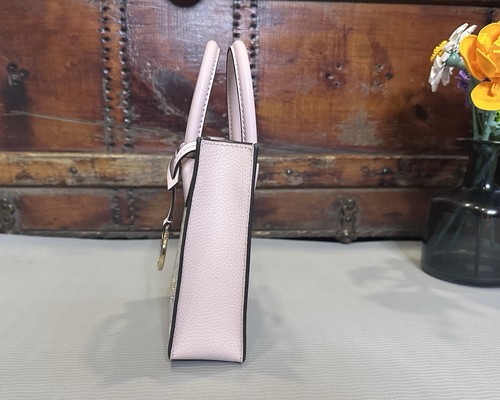 NWT Michael Kors Mercer Extra Small Shopper Crossbody Bag MK Powder Blush Multi - Picture 5 of 8