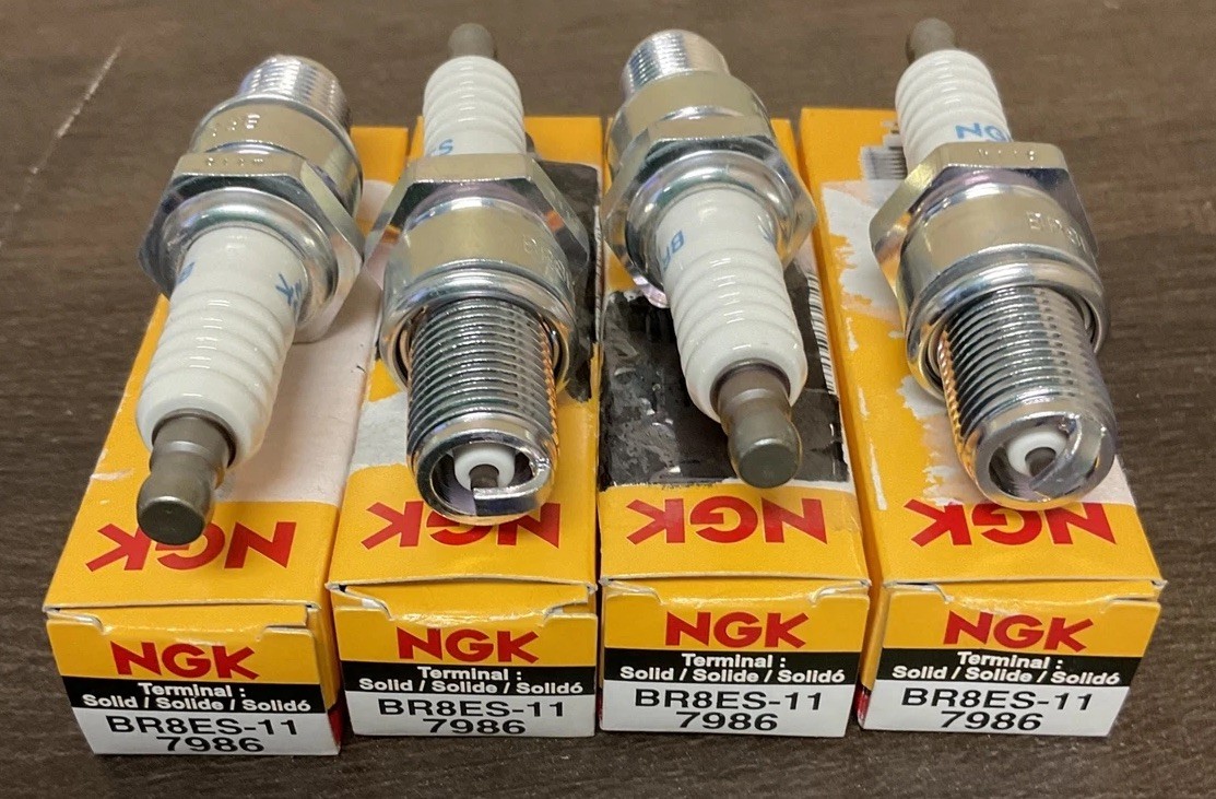 2000-08 NGK R Standard Nickel Powersports Spark Plugs 4 #7986 BR8ES-11 #S606