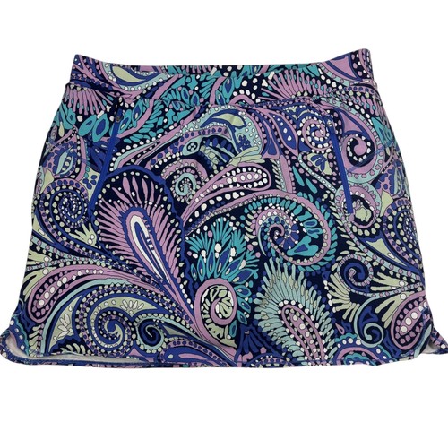 Talbots Damen Plus 2X Paisley Print Skort Rock Shorts Athleisure Activewear