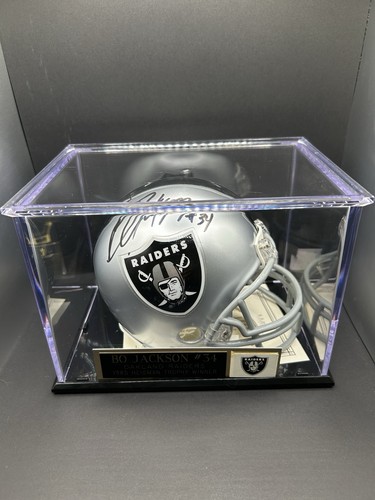 Bo Jackson Autographed Raiders Riddell Mini Helmet