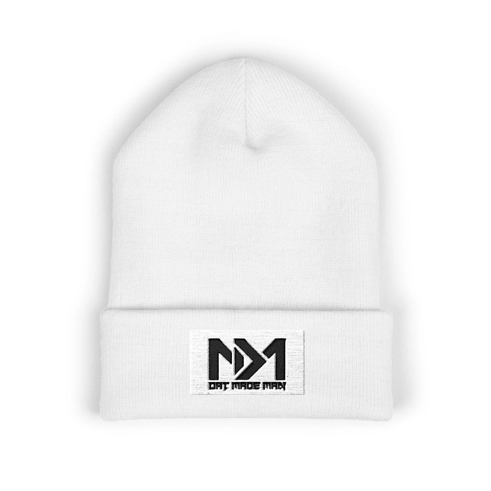 Dat Made Man Stylish Cuffed Beanie - Embroidered Hat, Winter Accessory