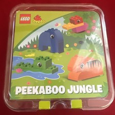 Retired 2013 LEGO Duplo Read & Build PEEKABOO JUNGLE with Book Set 10560