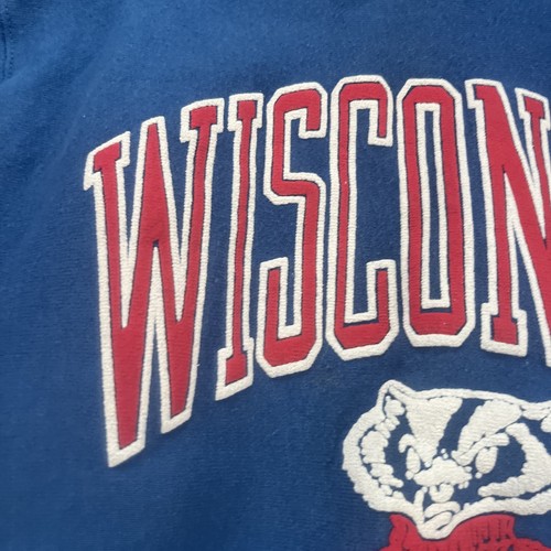 Vintage Wisconsin Badgers Madison Sweatshirt mit Rundhalsausschnitt - Bild 4 von 16