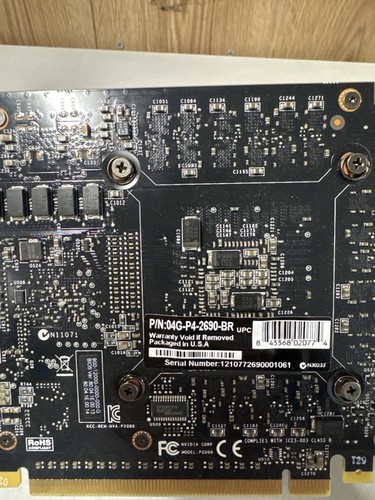 EVGA NVIDEA GrForce GTX 690 4GB GDDR5 Dua GPU Graphics Card 04G-P4-2690-BR - Picture 6 of 7