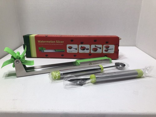 Watermelon Cuber Slicer Stainless Steel One-Push Melon Cutter - Picture 4 of 4