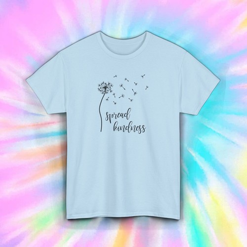 Spread Kindness Dandelion T-Shirt S-5XL Inspirational Positive Quote Graphic Tee - Bild 10 von 12