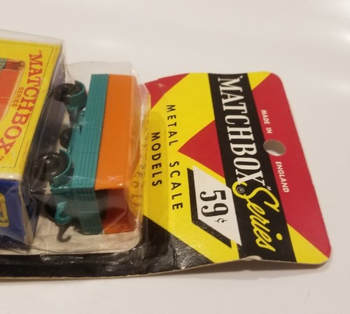 Vintage 1968 Matchbox Lesney Fred Bronner #2 Mercedes Trailer Blister Card Rare - Picture 4 of 7
