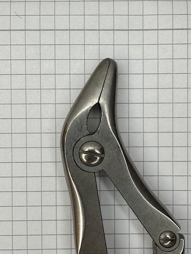 HOHLMEISSELZANGE FRYKHOLM Aesculap FO525R seitwärts gebogen Maul:14x4,5mm 24cm - Bild 3 von 7