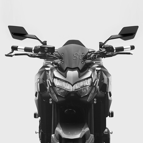 Side View Mirror For Kawasaki Z1000 Z900 Rearview Mirrors Kits Rotate Adjustable - Picture 16 of 17