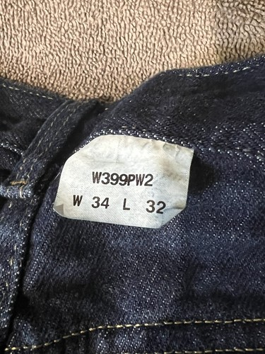 Wrangler Jeans Mens 34 Blue Denim Pants Straight Leg Rugged Wear 34 X 32 - Picture 4 of 6