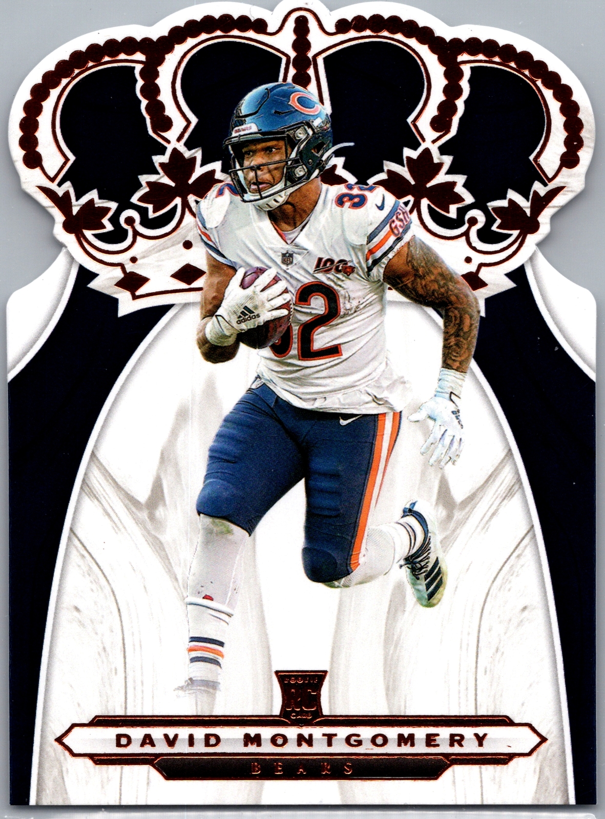 2019 Panini Chronicles #CR-22 David Montgomery Crown Royale RC Lions Bears