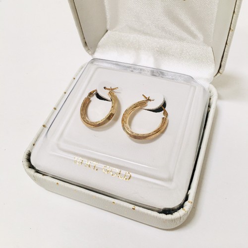 Ovale Creolen 10kt Gold Gelbgold - Bild 4 von 5