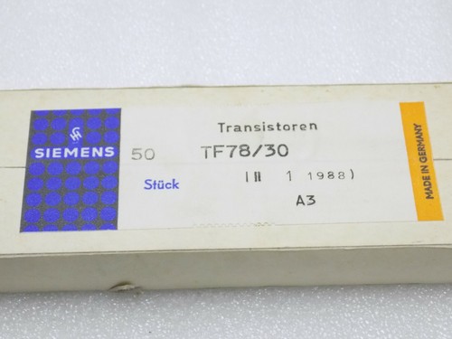 10x TF78/30 III SIEMENS GERMANIUM PNP TRANSISTORS 2.7 W 0.6 A - Picture 3 of 4