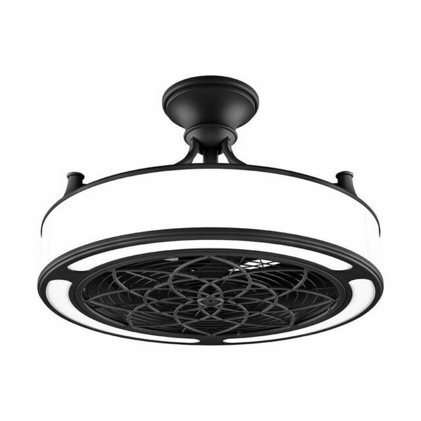 Stile Anderson 22 Inch Led Indoor Outdoor Black Ceiling Fan With Remote Control For Stile Anderson 22 Inch Led Indoor, Anderson 22 In Indoor Outdoor Brushed Nickel Ceiling Fan