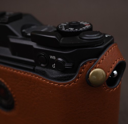Genuine Real Leather Camera Bag Case Protect Cover Strap Belt For Epson RD1 RD1S - Picture 12 of 28