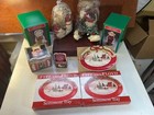 (Nib) Lot of 5~ Fitz & Floyd X-Mas Decorations/Gifts: Flossie & Floyd, Trays
