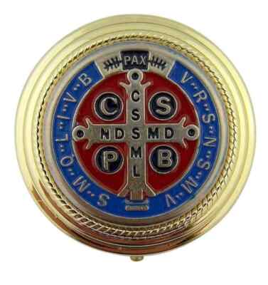St Benedict Pyx - Holds 10 Hosts - 2 1/4'' Diameter(PC994)