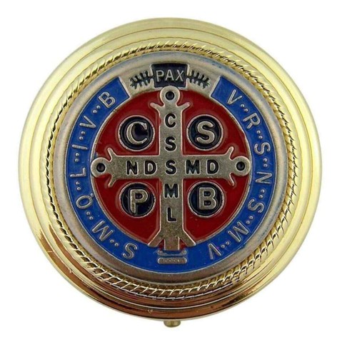 St Benedict Pyx - Holds 10 Hosts - 2 1/4" Diameter(PC994)