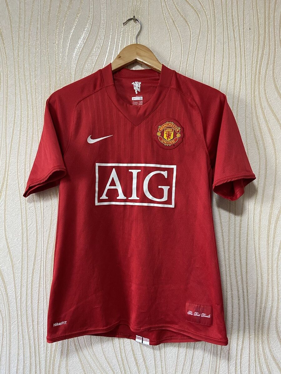 MANCHESTER UNITED 2007 2009 HOME FOOTBALL SHIRT SOCCER MANCHESTER UNITED 2007 2009 HOME FOOTBALL SHIRT SOCCER