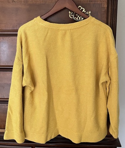 Escape by Habitat Clothes French Terry Pullover Sundown Loopy gold yellow XS - 第 4/5 張圖片