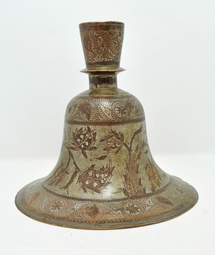 Antique Brass Hookah Base Pot Original Old Hand Crafted Fine Floral Engraved - Picture 2 of 6