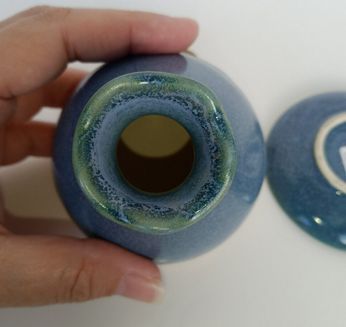 Ceramic Aurora Aroma Diffuser - Blue - Picture 6 of 9
