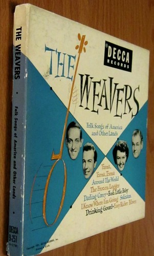 THE WEAVERS 45 BOX SET Folk songs of America 4 Decca Records PETE SEEGER Singles - Imagen 1 de 9