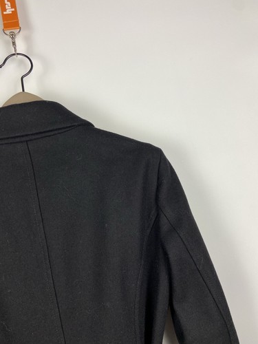 Chaqueta Abrigo Cinturón Lana Vintage Versace Jeans Couture Negra Mujer Talla XS - Imagen 17 de 18