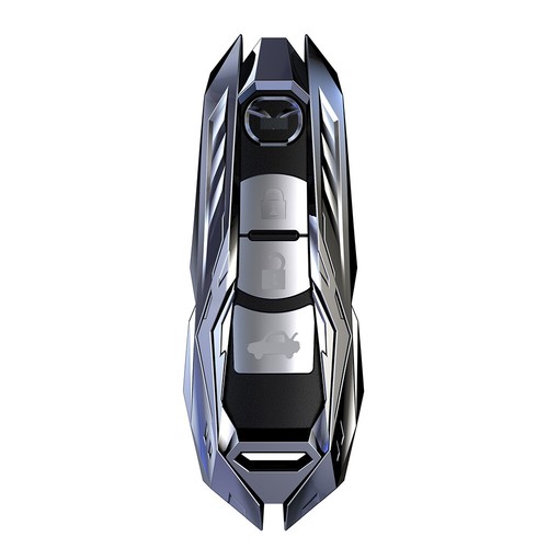 For Mazda 2 3 5 6 7 CX-3 CX-5 CX-7 CX-9 Holder Metal Key Fob Case Cover Keychain - Picture 15 of 18