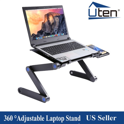 Adjustable Laptop Stand Ergonomic Laptop Holder USB Cooling Fan Touch Portable - Picture 11 of 48