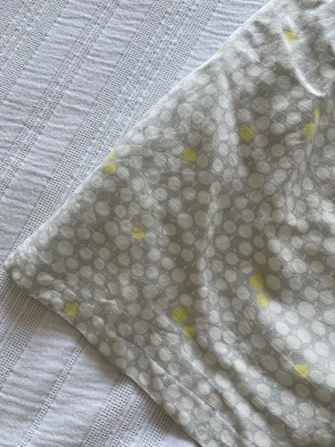 Lovely Kew Grey White Yellow Linen Blend Sleeveless Dress Size 14 Summer - Picture 2 of 9